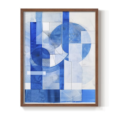 Série ABSTRACT Lxxix - reproduction encadrée de qualité supérieure - prête à être accrochée - aucun clou requis