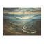 Bleu et vert, paysage de montagne majestueux II - paysage de montagnes sur bois-1241025759
