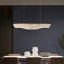 Luminaire suspendu linéaire en or 3000K
