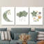 3 Piece Wrapped Canvas Print-1228260887