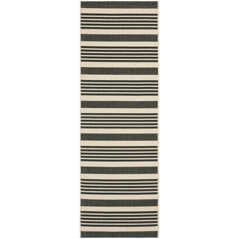 Candelo Performance Striped Mat, Tapis de couloir 2 pi 3 po x 6 pi 7 po