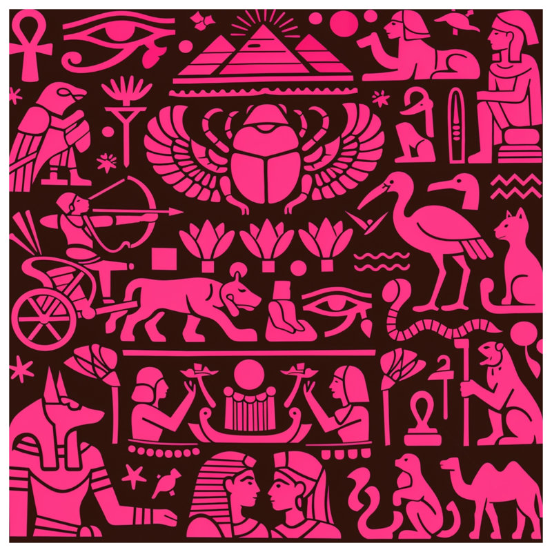 Coussins décoratifs égyptiens, 18 x 18 pouces
