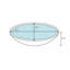 Lavabo de salle de bain vasque circulaire fait à la main Diamante