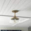 Plafonnier semi-encastré 1 lumière 10,5 po Baxter-2052842660-2052842661