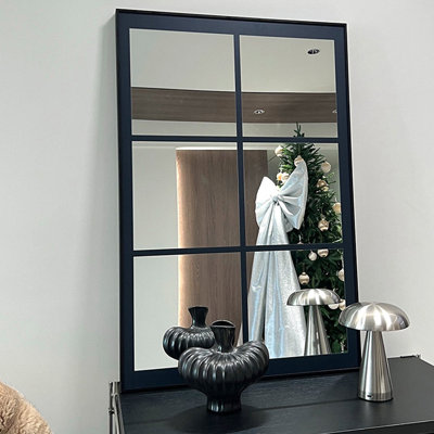 Miroir mural rectangulaire en aluminium