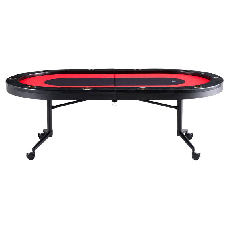 Table de poker pliable pour 10 joueurs, table de poker Texas Holdem Blackjack