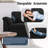 79" Upholstered L-Shaped Sofa with Ottoman -888535601