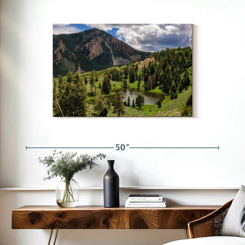Scène de montagne Alvord Yellowstone, H 24 po x l 36 po