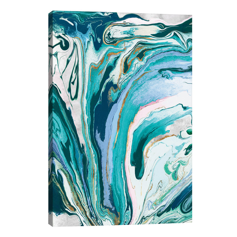 Marble Petroleum III by Eva Watts - Wrapped Canvas Print, 45.72cm H x 30.48cm W x 1.91cm D
