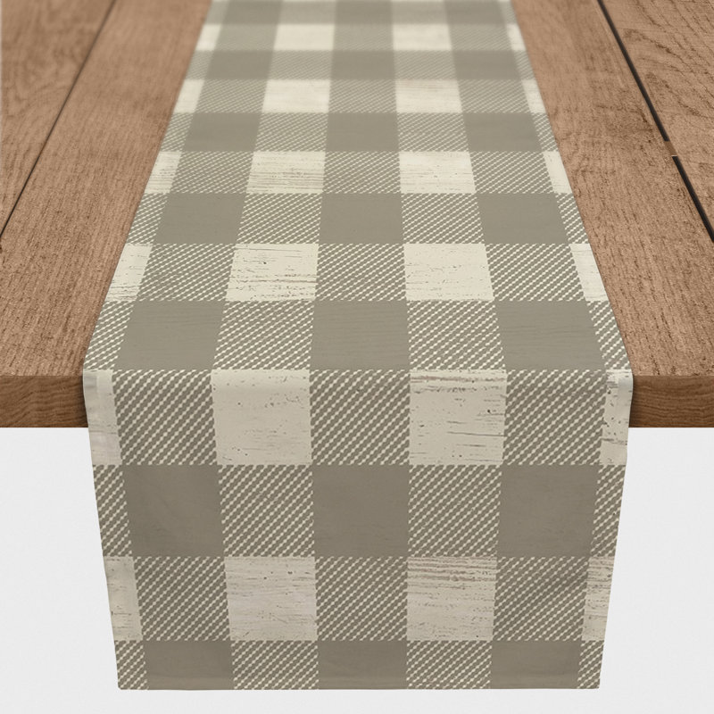 Chemin de table rectangulaire, Taupe, 72 po x 16 po