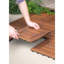 Carreau de terrasse en bois 12 po x 12 po brun