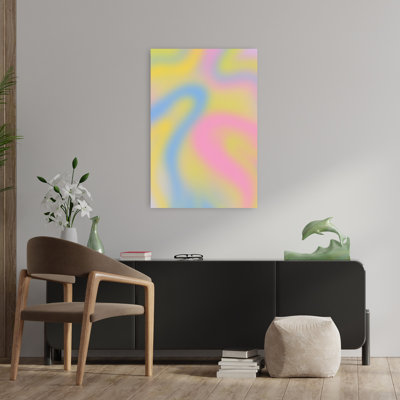 «Dreamy Pastel Blend», art mural abstrait coloré et rêveur