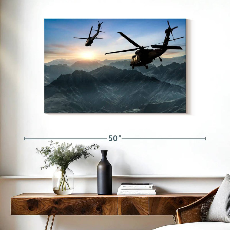 Mait volant des hélicoptères militaires, H 26 po x l 39 po