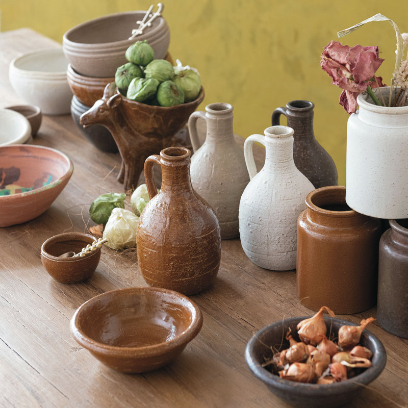 Rustic Reactive Glaze Stoneware Jars