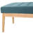 Teal Upholstered With Mid-Century Design And Blend Contemporary Style Fabric Upholstery Birch Wood Base
