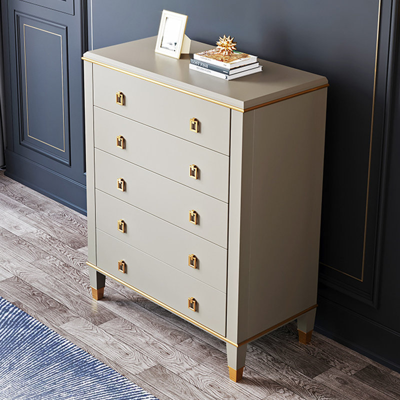 Commode d'appoint 5 tiroirs Modern Light Luxury
