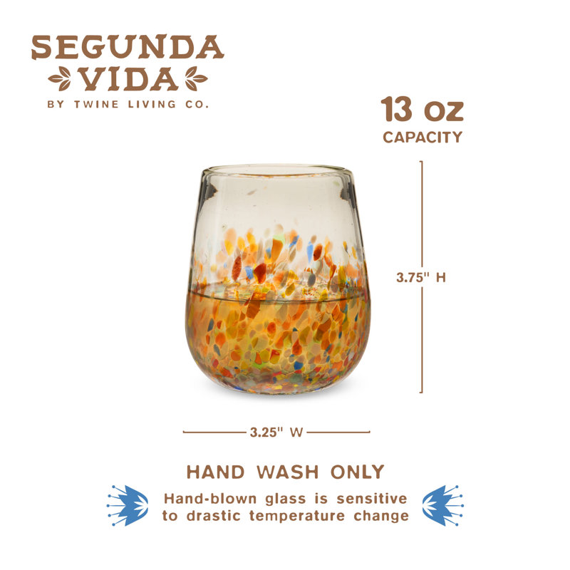 Ensemble de verres à vin sans pied Artistico