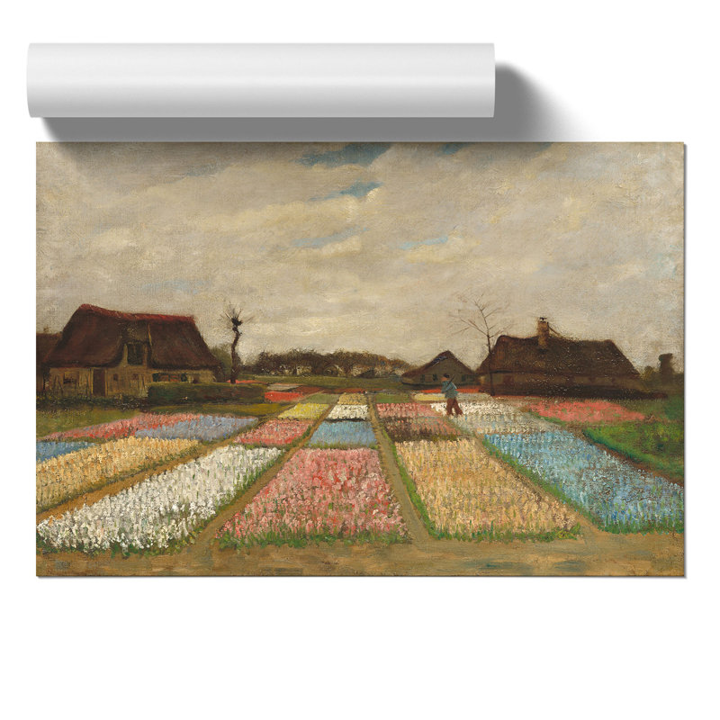 Flower Beds in Holland by Vincent van Gogh - Frameless Print, 21cm H x 30cm W x 0.1cm D