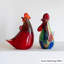 Objet décoratif abstrait en verre rouge-502402341