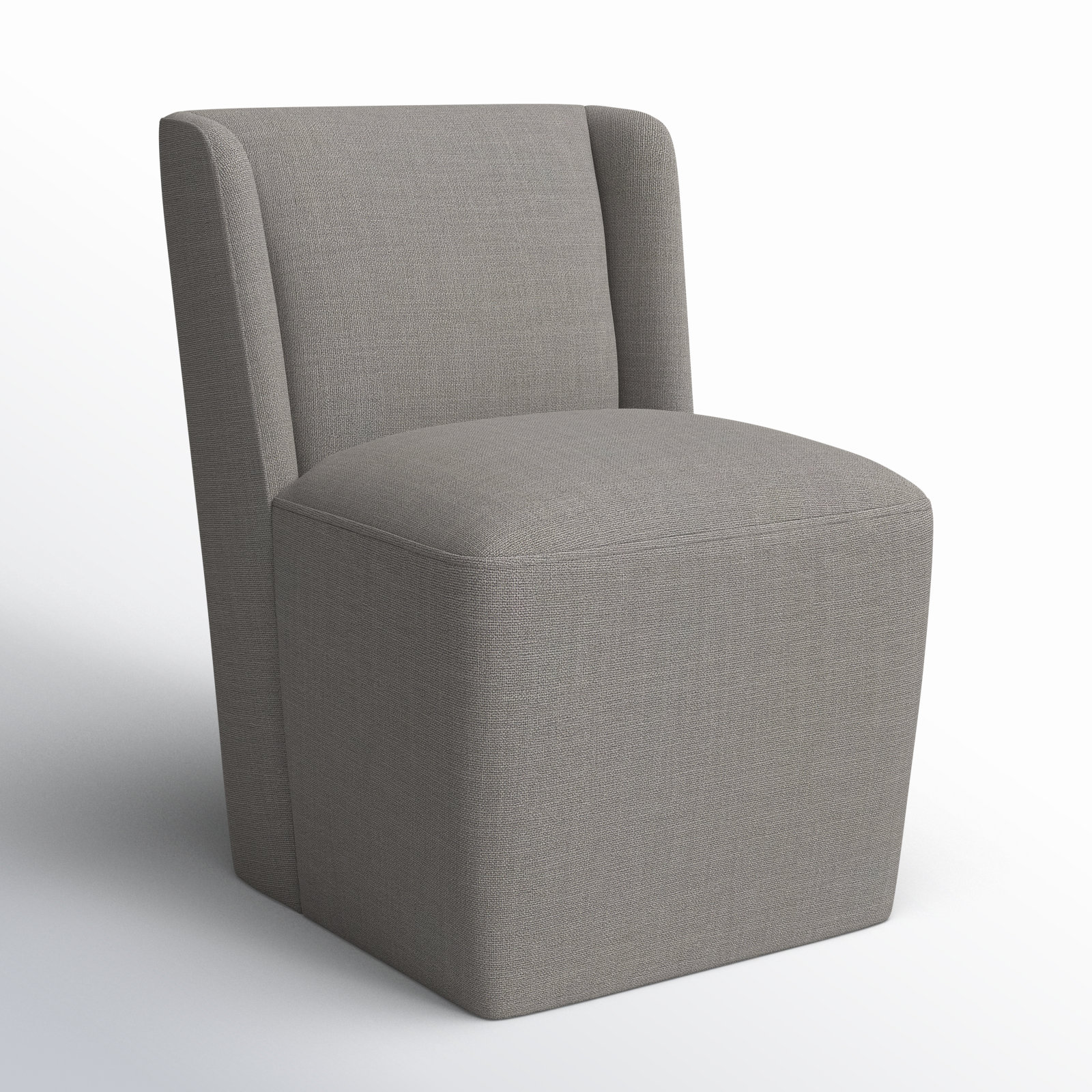 Ardeth Upholstered Side Chair, Effie Flint Performance Linen, 33" H x 23.23" W x 26" D