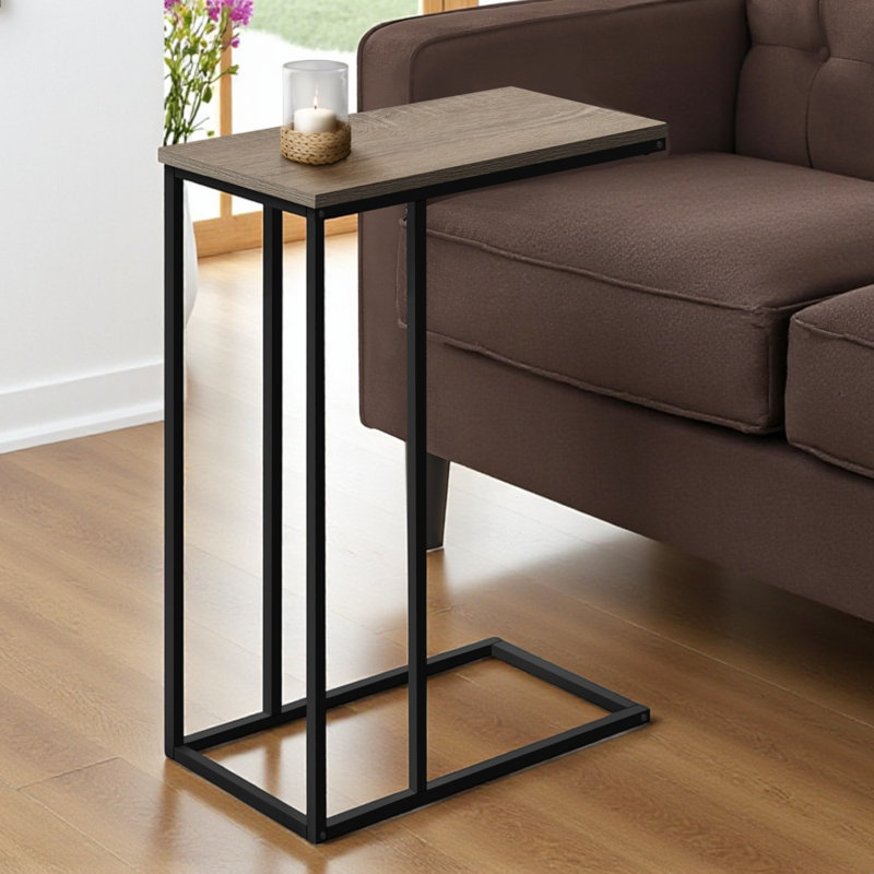 Table d'appoint Table d'appoint en forme de C Table d'appoint moderne Table de salon Table d'appoint de chambre à coucher