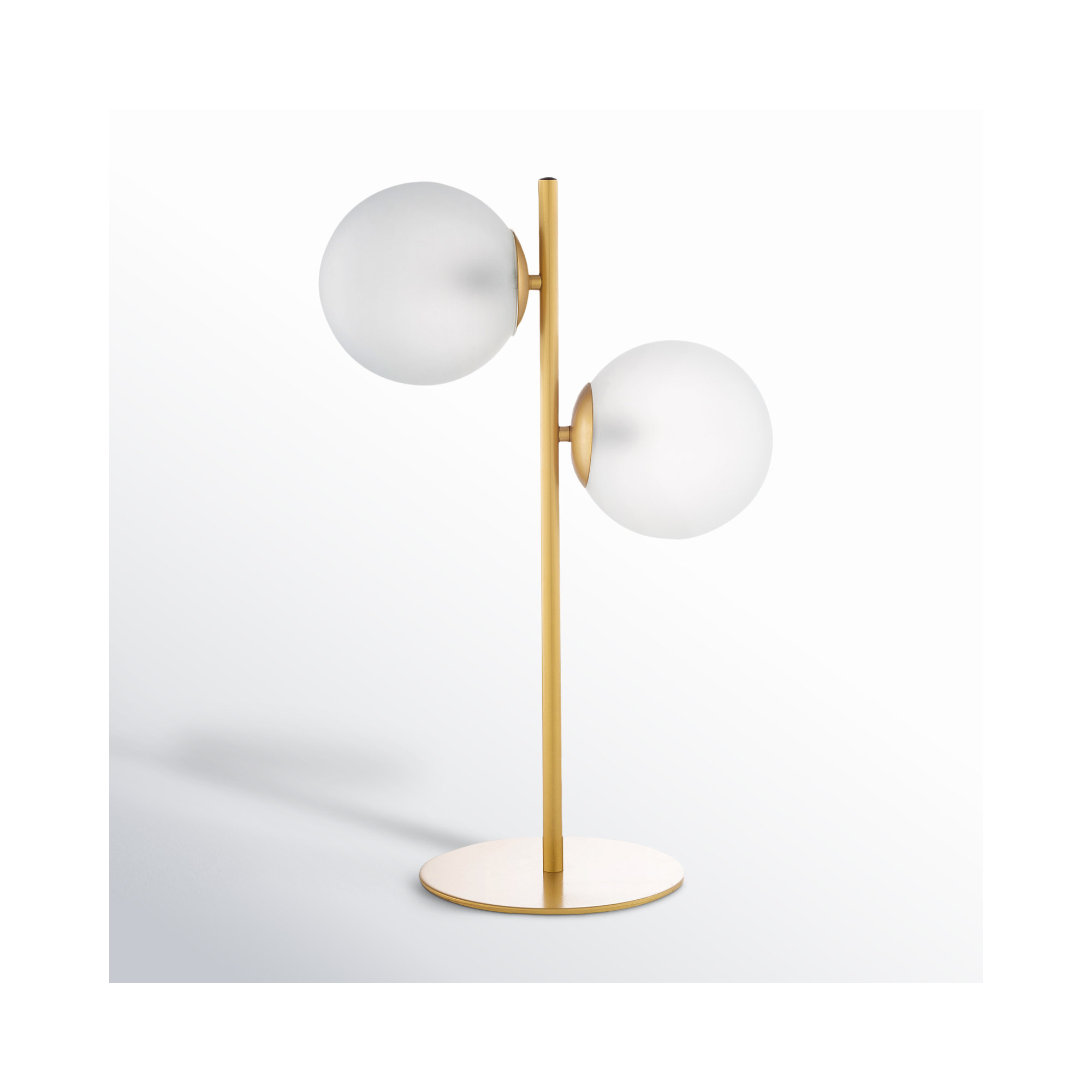Dianna Metal Table Lamp, Gold, 20.5" H x 8" W x 6" D