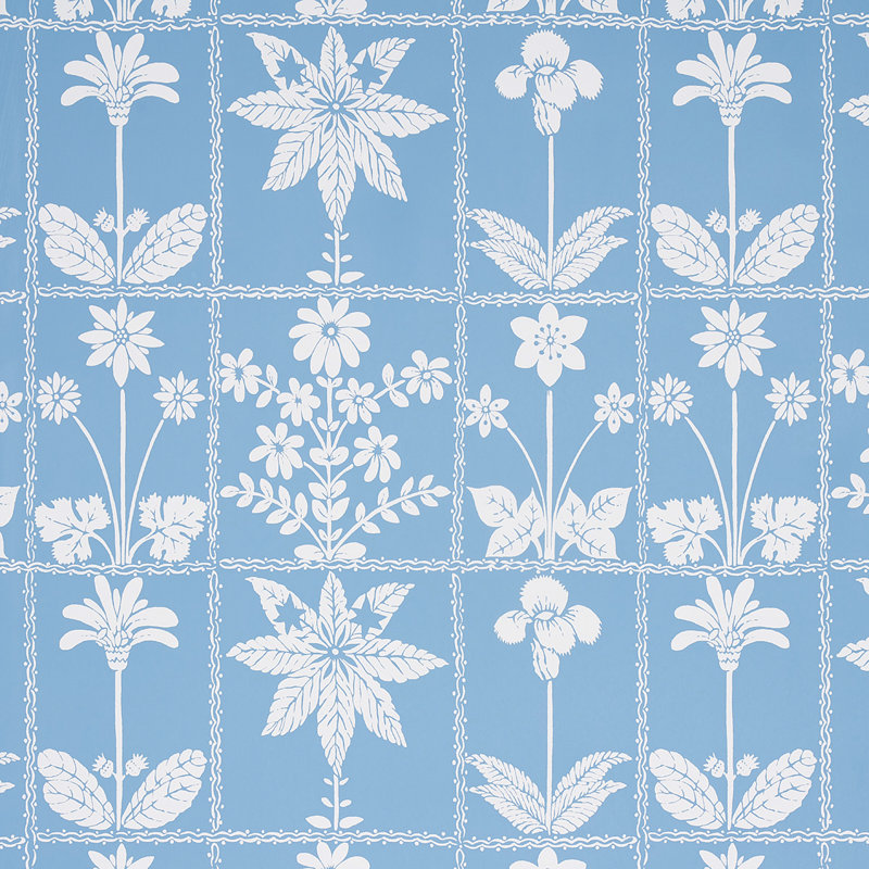 Papier peint Georgia Wildflowers, Bleu
