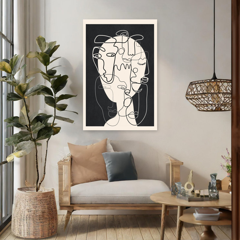 Art contemporain contemporain abstrait, H 48 po x l 32 po