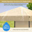 FXSGER 180cm W x 180cm D Polycarbonate Cover Retractable Patio Awning-128944384