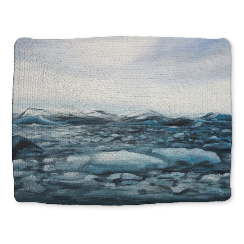 Napperon Glaciers en Islande | Polyester tressé