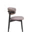 Chaise d'appoint en microfibre polie et finition noire Lanae (ensemble de 2)