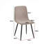 5 Piece Cream Marble Effect Dining Table & Chairs Set-633378205