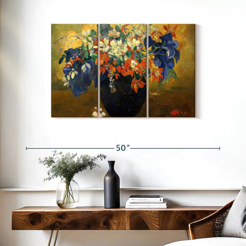 Harnek un vase de fleurs 1896, H 24 po x l 38 po