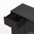 Cabinet With Storage For Living And Dining Room Entrance, Large Size, 2 Doors And 7 Drawers, Black-1032181387