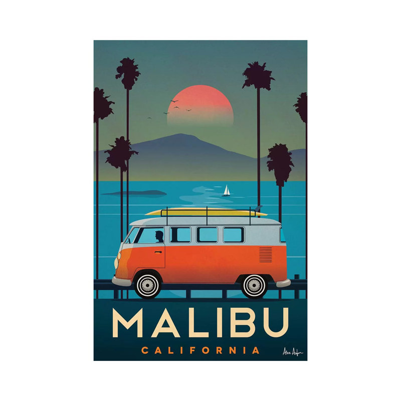 Malibu - Painting on Canvas, Wrapped Canvas, 101.6cm H x 66.04cm W x 3.81cm D