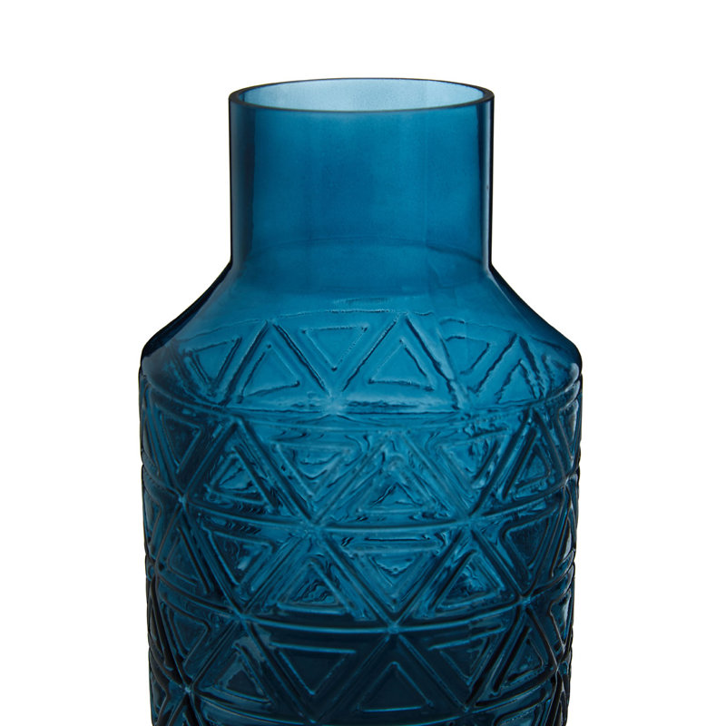 Ezequiel Glass Table Vase, Blue