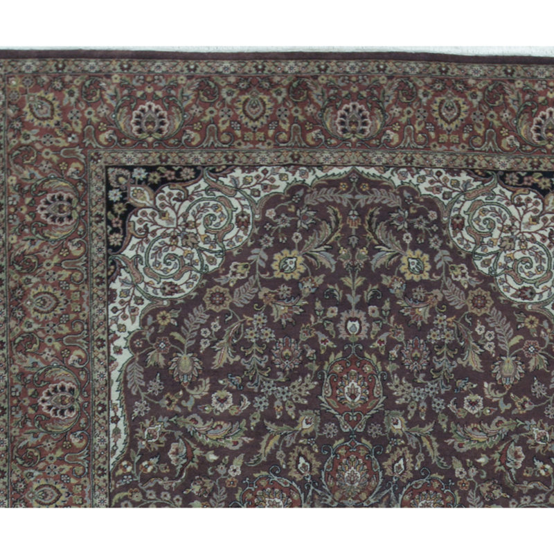 Gramercy Wool Oriental Area Rug in Brown