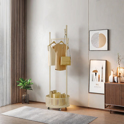 Versatile Coat Rack with Baskets