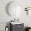 Adebare Bathroom Cabinet with Round Mirror & LED-1662955005-1650620274