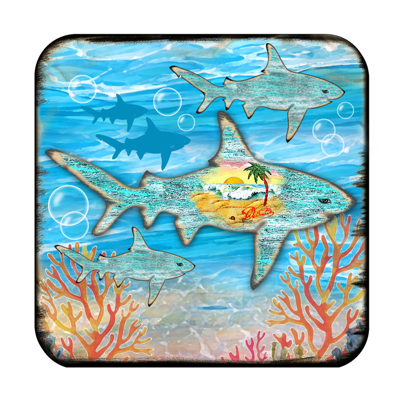 Sous-verre Leigh Woods Shark