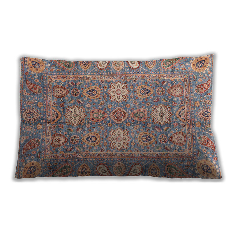 Abstract 3754  Lumbar Throw Pillow Rectangular, Microsuede