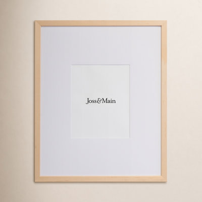 Naya Wood Beveled Picture Frame with Mat
