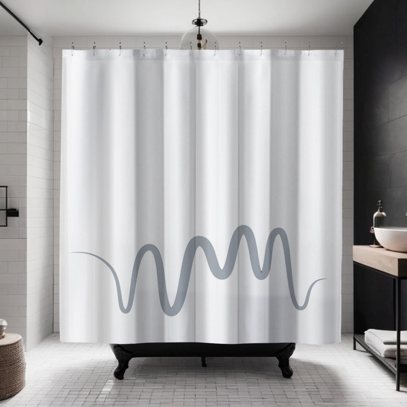 Coco Shower Curtain, Gray
