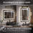 Dokes Filleted Corner LED Bathroom Vanity  Mirror Passed ETL Certification-299044837