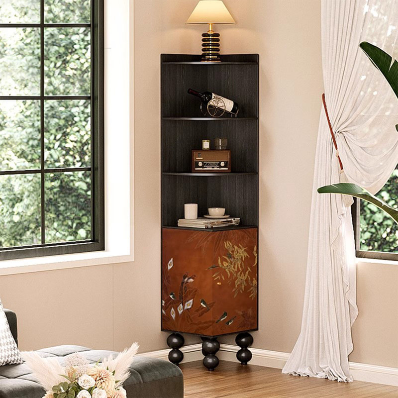 Armoire d'angle en bois manufacturé