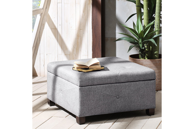 Top Tufted Gray Ottomans & Poufs