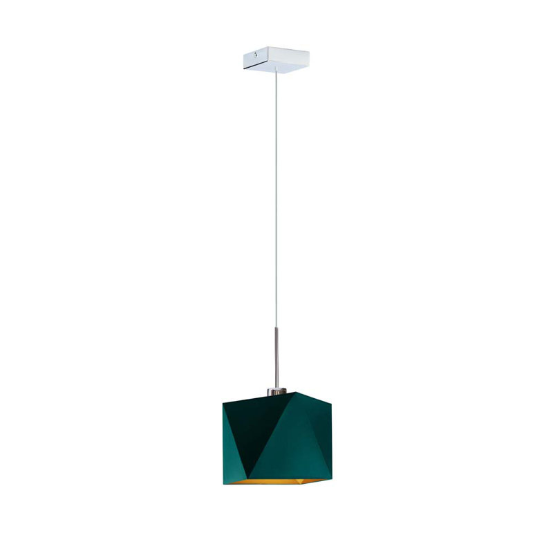 Fiorella 1 - Light Geometric Pendant, Green, Silver