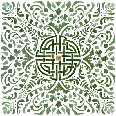 Celtic Knot I by Victoria Borges - Wrapped Canvas Print