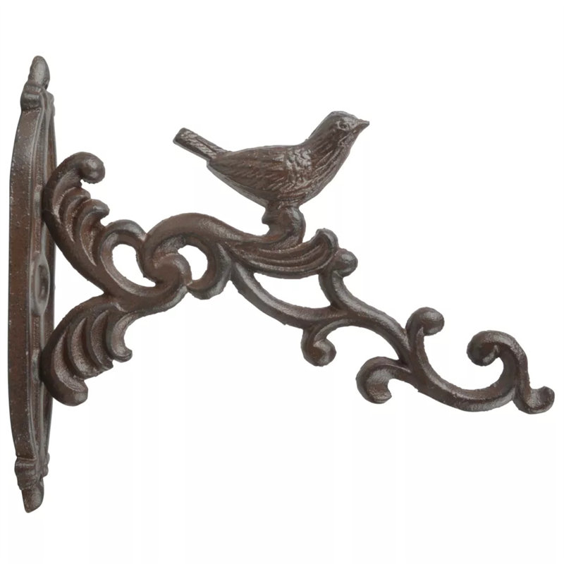 Esschert Design Hanging Basket Hook Brown Cast Iron