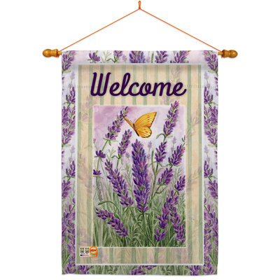 Double Sided 40'' H x 28'' W Polyester Flag Set
